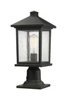 Bellevue ZPL20315 Bennie 8" Tall Pier Mount Post Light - Bronze. Fixed Price $268.00.
