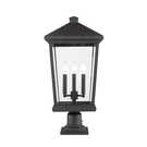 Z-lite Beacon Light Outdoor Pier Mount, Black/beveled 568PHXLR-533PM-BK. Fixed Price $601.80.