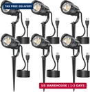 Hiboitec 12W Plug In Outdoor Spotlights Packs, 36 Cob Led Waterpro. Fixed Price $86.09.