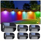Solar Fence Lights Outdoor, Waterproof With Cool White/rgb. Fixed Price $24.99.