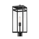 Z-lite Nuri Light 21.50" Outdoor Post Mount, Black/clear 596PHBR-BK. Fixed Price $186.00.