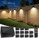 Bright Solar Fence Lights With Remote, 12 Pack, 100 Lumen, 9 Colors, Waterproof. Fixed Price $115.99.
