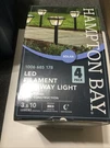 4 Pack Hampton Bay Black Led Filament Outdoor Solar Path Light Metal 1006685 178. Fixed Price $45.00.