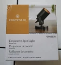 Portfolio Decorative Spot Light Bronze Finish 0061730 Indoor W/ 5 Foot Cord. Fixed Price $19.99.