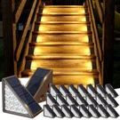 Solar Step Lights 24 Pack Warm White Outdoor Waterproof IP67 Jofios Outside. Fixed Price $179.99.