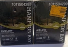 Pack - Hampton Bay Ludlow Voltage Black Hardwired Pathway Light 237 Lumens. Fixed Price $45.99.