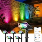 Smart Solar Lights Outdoor SL5, Cool/warm White/color Changing Spotlight. Fixed Price $149.99.