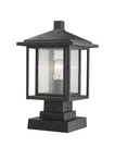 Bellevue ZPL27642 Cleombrotus 9" Tall Pier Mount Post Light - Black. Fixed Price $239.70.