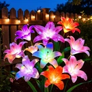 Letmy 8 Pack Solar Garden Lights, Flower With 6 Head Bigger Lily. Fixed Price $106.99.