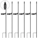 6 Pack Solar Stake Lights Outdoor Decorative Metal Ground Pathway Light.... Fixed Price $55.99.