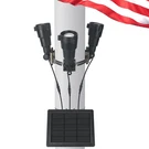 Flag Pole Solar Powered 3 Super-spotlights Pc Crystal Led, IP65 Water.... Fixed Price $64.86.