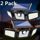 2 Pack Led Motion Sensor Solar Lights Outdoor IP65 Waterproof Security Lamp. Fixed Price $23.39.