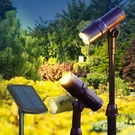 Outdoor Solar Spotlight, 2 Pack With 15" Panel - Waterproof Led, Easy To Inst.... Fixed Price $84.20.