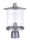Craftmade ZA3625 Canon 14" Tall Outdoor Single Head Post Light - Silver. Fixed Price $65.73.