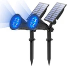 T-sun Blue Solar Spotlights, Outdoor Waterproof, 2 Pack,. Fixed Price $54.90.