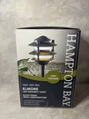 New Hampton Bay Elmore Led Low Voltage Outdoor Pathway Light Black 18 Warm. Fixed Price $27.99.