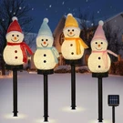 Lewondr Snowman Christmas Decorations Lights, 4PCS Solar Lighted With.... Fixed Price $32.32.