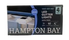 Hampton Bay Led Solar Roof Gutter Light 10 Lumens Integrated White Outdoor, 4-PA. Fixed Price $19.99.