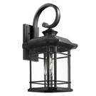 Emliviar Outdoor Wall Lantern Light Black Sconce Seeded Glass 2084B Bk. Fixed Price $97.19.