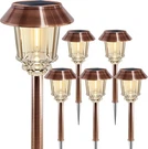 Xmcosy+ Solar Pathway Outdoor 6 Pack Garden Lights, 10-40 Lm D.... Fixed Price $136.42.