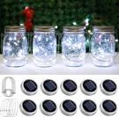 20 Led Solar Mason Jar Light Lids With Hangers - Waterproof Cool White (10 Pack). Fixed Price $43.99.