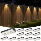 Solar Fence Lights Outdoor Waterproof, 12 Pack Powered With Br. Fixed Price $96.32.