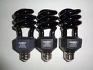 3 Sunlite Cfl Fluorescent Spiral Black Light Bulb 120V 20W Standard E26 Med Base. Fixed Price $31.95.