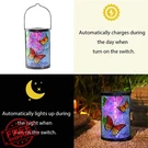 Afirst Solar Butterfly Lantern Outdoor Hanging Glass Waterproof Garden Decor. Fixed Price $34.99.