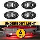 4 Pod Red Led Rock Lights Kit Universal For Offroad Truck Underbody Neon Lamp. Fixed Price $16.99.