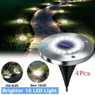 4PCS 16-LEDS Solar Lights In Ground Outdoor Buried Lawn Pathway Garden. Fixed Price $23.39.