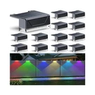 Lianglome 12PK Solar Fence Lights Outdoor Waterproof Led - Warm White & Rgb 6.... Fixed Price $71.65.