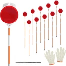 10PCS Reflective Driveway MARKERS,48IN For On Poles, Orange. Fixed Price $37.18.