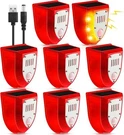 2/4/6/8 Pack Solar Alarm Motion Detector With Sound Outdoor Sensor 129DB. Fixed Price $77.98.