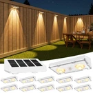 Volisun Solar Fence Lights Outdoor, 12 Pack Powered With Warm. Fixed Price $71.07.