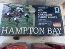 New Hampton Bay Pack Low Voltage Led Color Changing Flood Lights 1003 453 351. Fixed Price $40.00.