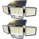 Mdcmdcm Solar Motion Sensor Outdoor Lights Waterproof - 3000LM 2 Pack, Black. Fixed Price $37.35.