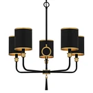 Quoizel LKY5028 Lockery Light 27"W Chandelier - Black. Fixed Price $318.39.