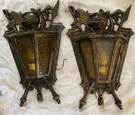 Two Medieval Knight Laboratories Hadco Cast Iron Light Sconce Lamp-rare. Fixed Price $475.00.