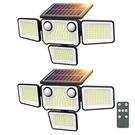 Szpower 4500LM Solar Lights Outdoor Waterproof, 254 Led Flood Black. Fixed Price $52.88.