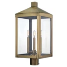 Livex Lighting 20586 Brass Nyack 3-LIGHT 24"H Outdoor Single Head Post. Fixed Price $651.96.