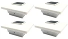 Relightable Solar 4-PACK Low Profile Black/white Will Fit 3.5X3.5 And 4X4 Pos.... Fixed Price $63.02.