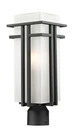 Z-lite 549PHB-R Abbey 1 Light Outdoor Post Black. Fixed Price $312.20.