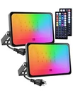 Led Outdoor 400W Equiv, 40W Rgb Color Changing Floodlight.... Fixed Price $60.57.
