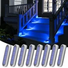 Yilaie Blue Solar Lights For Outside Auto On/off, Small Stick Strip .... Fixed Price $77.84.