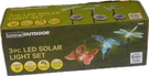 Luminar Outdoor 3PC Led Solar Stake Lights Multicolor Dusk-to-dawn Garden Theme. Fixed Price $8.00.