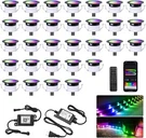 30PACK 1.22" Low Voltage Wifi Rgbw+ic Dynamic Recessed Led Deck Light Waterproof. Fixed Price $139.99.