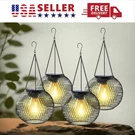 4PCS Solar Iron Lanterns Waterproof Hanging Led Lights For Garden & Pathway. Fixed Price $18.39.