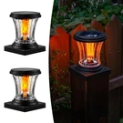 Opoira Glass Solar Flame Post Cap Lights Outdoor Waterproof, Flickering. Fixed Price $49.69.