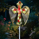 Stadeco Solar Cross Garden Lights Cardinal Stake Cemetery Decora.... Fixed Price $83.15.