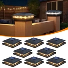 Aponuo 8 Pack Fence Post Solar Lights 2 Modes(warm/cool Light) Outdoor. Fixed Price $76.41.